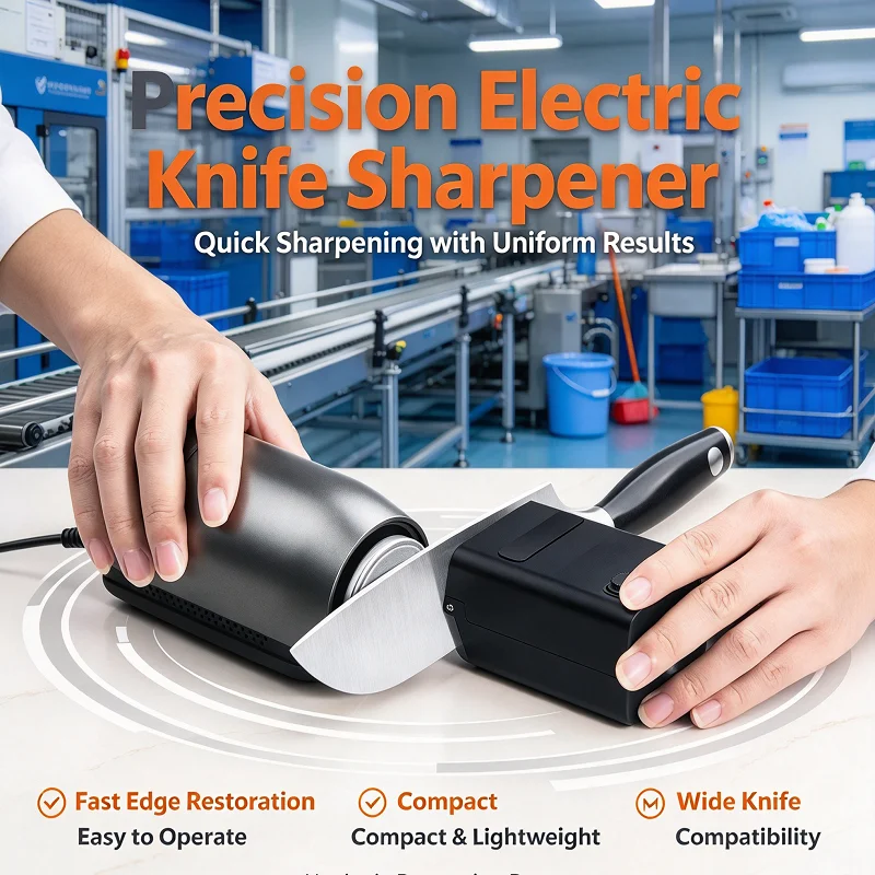 NEW 4Pcs Grinding Disc Rechargeable Electric Knife Sharpening Tool, Magnetic Roller Grind Grip, Grindstone