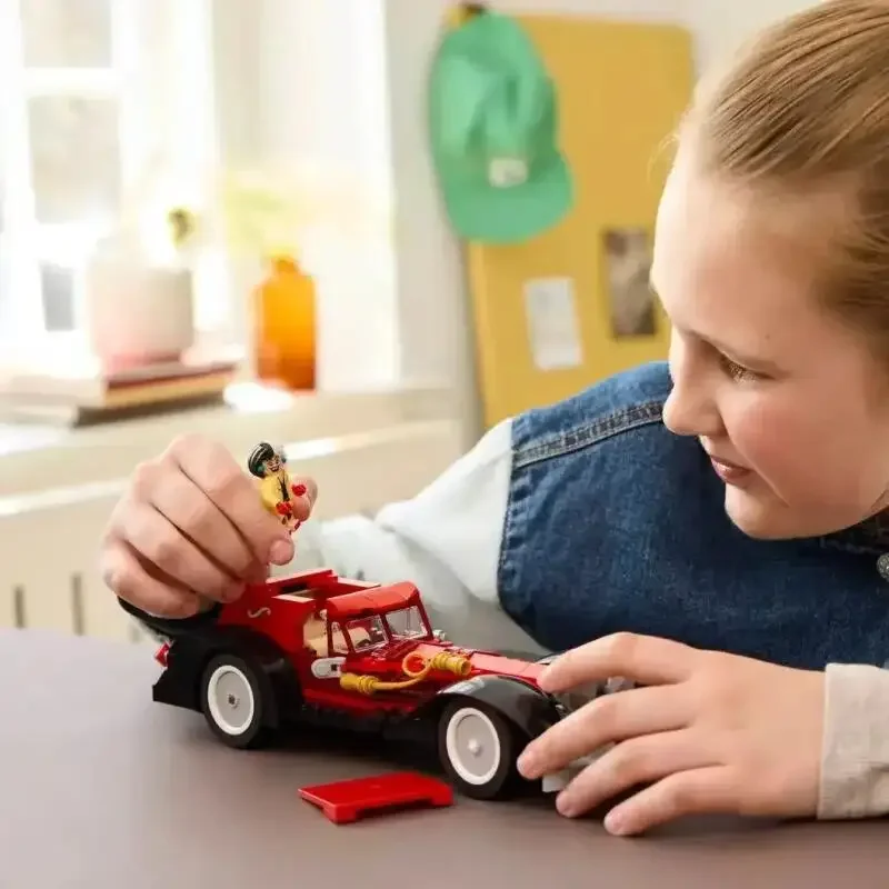 NOVO 2025 Novo produto 43277 Conjunto de blocos de construção de carro de luxo Cruella, presente de Natal e aniversário