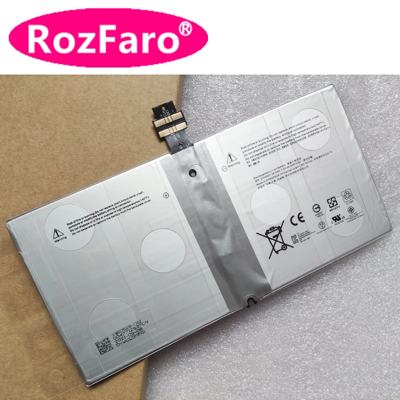 Imagem -02 - Bateria do Portátil Rozfaro para Microsoft Surface Pro 1724 4ª Geração 12.3 Tablet 7.5v 38.2wh 5087mah G3hta026h G3hta027h Dynr01