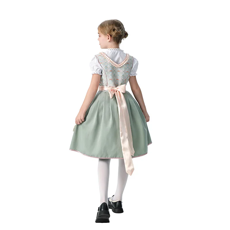 Women And Girls Sister Outfit German Oktoberfest Bavaria Sweet Lolita Lace Dress Carnival Party Maid Cosplay Performance Costume