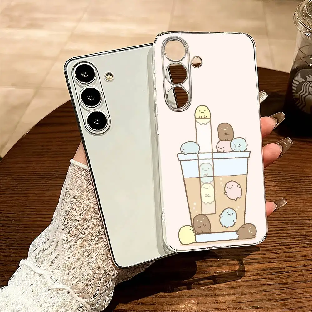 D-Sumikko Gurashi-i Phone Case For SamsungA10,12,20,21S,30,31,40,50,51,52,70,71 Transparent Cover