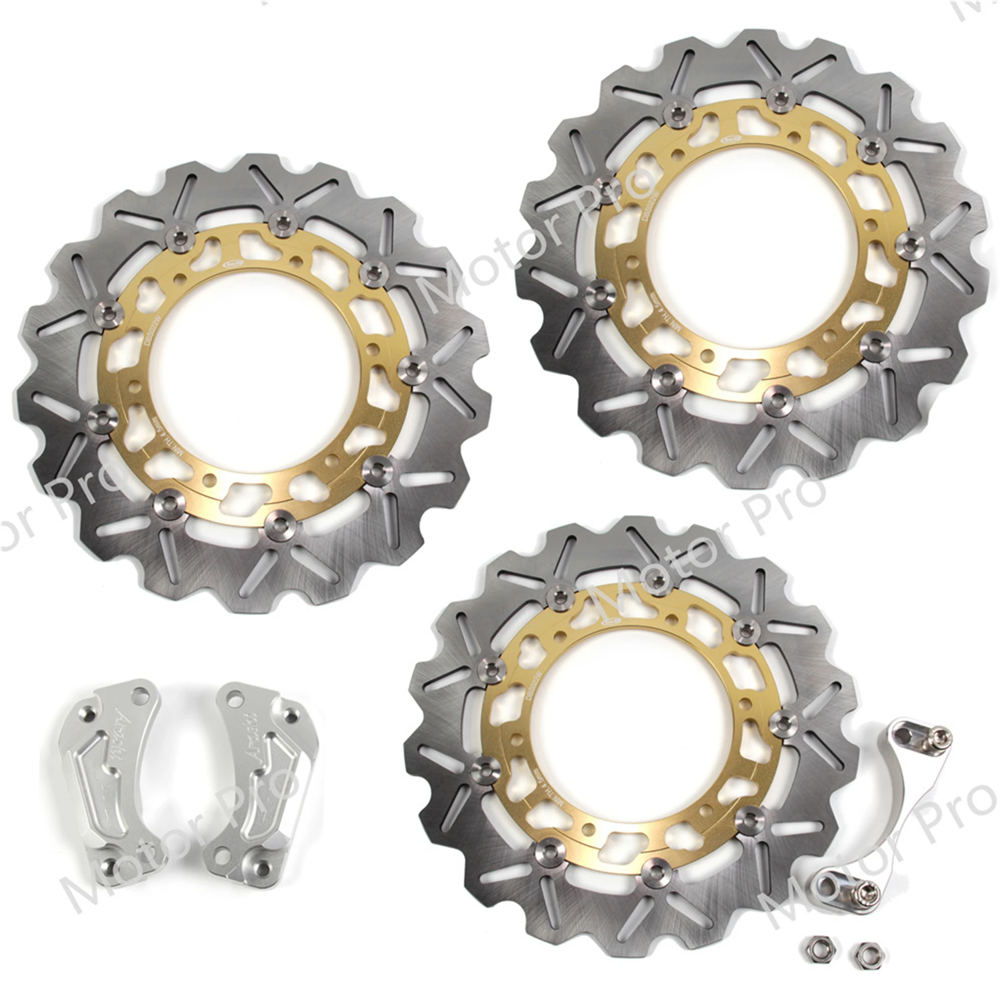 1 set floating  Front Rear Brake Disc For Yamaha XP T-MAX 500 2008 2009 2010 2011 Disk Rotor Kit Motorcycle XP500 T-MAX500 TMAX