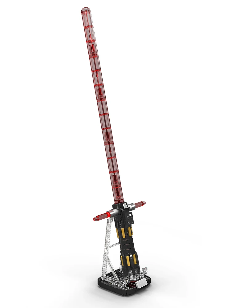 Mould King 10239 Star Movie Spielzeug Crossguard Lichtschwert Baustein-Set mit LED-Teilen Montage-Cosplay-Bausteine Kinder-Weihnachtsgeschenk