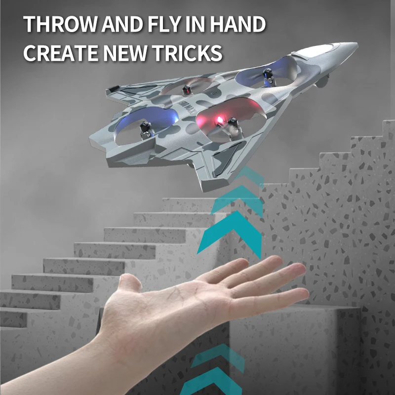 2025 جديد K800 RC طائرة ABS 2.4G التحكم عن بعد مقاتلة حيلة هواية طائرة شراعية Rc الطائرة اللعب مع ضوء لعبة تعمل بالريموت هدية طفل صبي