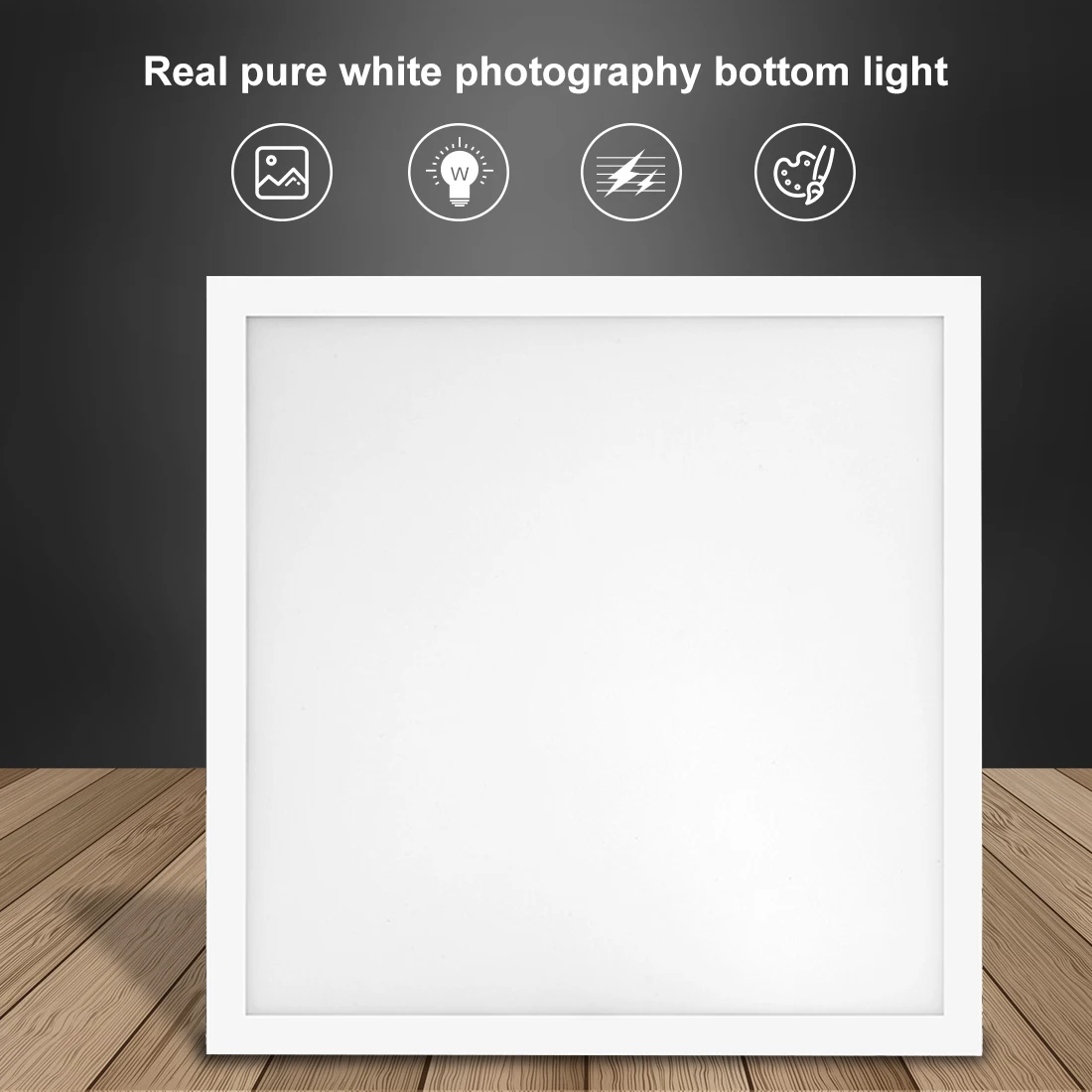 PULUZ 1200LM 15/15in/38x38 cm LED Photography Shadowless Bottom Light Lamp Panel Dimmable for 40cm Photo Studio Shoot Tent Box