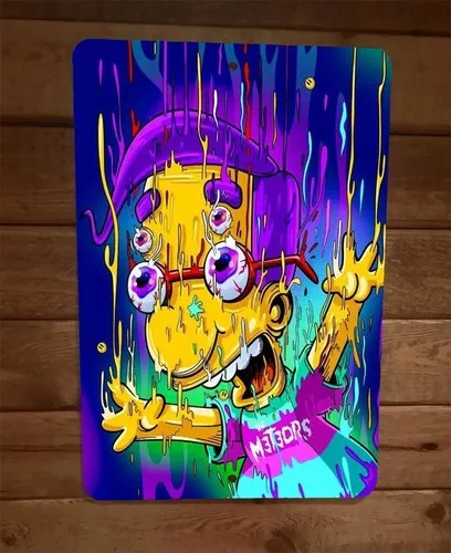 Milton Melting  Metal Wall Cartoon Sign
