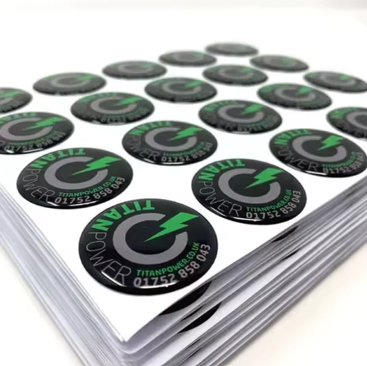 Op Maat Gemaakte Logo Clear Gel Verpakking Sticker Zacht Plastic Merk Logo Labels 3d Hars Dome Epoxy Sticker Met 3M Kleefstof