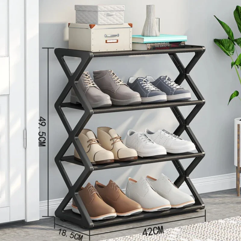 Simple X-shaped Fabric Dust-proof Shoe Rack Shoe Cabinet Multi-functional Household Multi-layer Space-saving Shoe Storage Rack