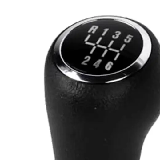 Car Interior Upgrade 6-Speed Shift Knob Wear Resistant Material Easy Install Shift Lever Knob Driving Experience
