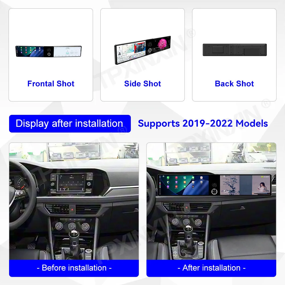 8-Core Dual Screen Android Auto For Volkswagen Sagitar 2019~2022 Multimedia GPS Navigation Car Radio Stereo Receiver Head Unit