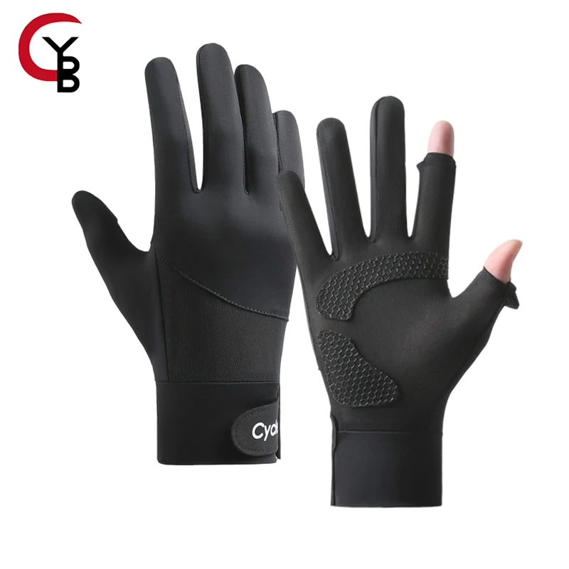 

Summer Outdoor Sport Gloves，Sunscreen Gloves, Anti Slip Touch Screefor Men for Cycling, Driving, Hiking, Fishing