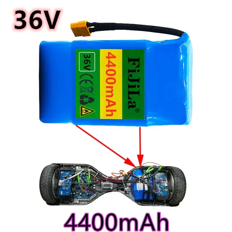 

100% Neue Original 36v 4,4 Ah Lithium-batterie 10s2p Batterie 4400mAh Lithium-ion Pack 42V 4400mah Roller Twistcar