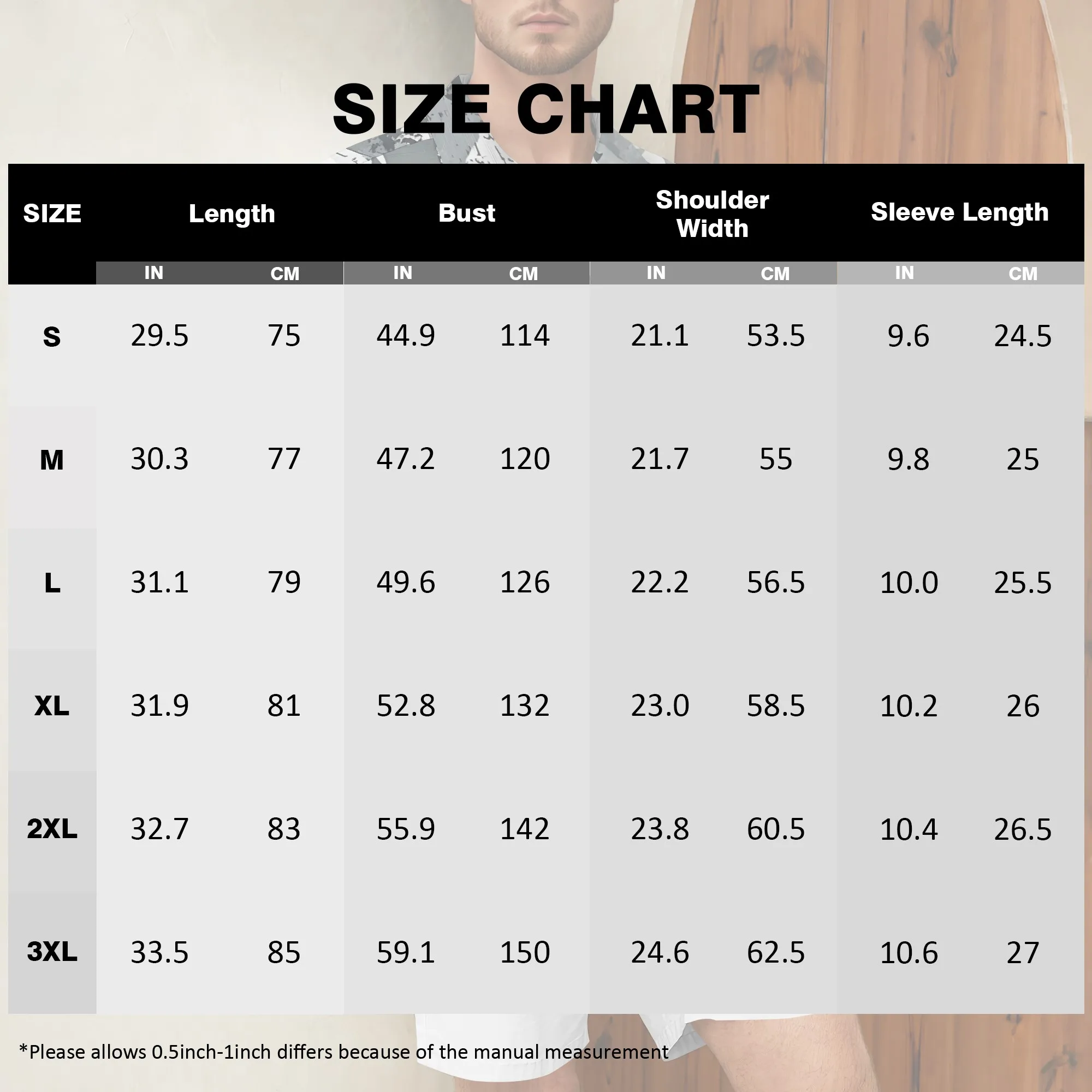 YEAE Ink Wash Print Shirt for Men Summer Casual Short Sleeve Top