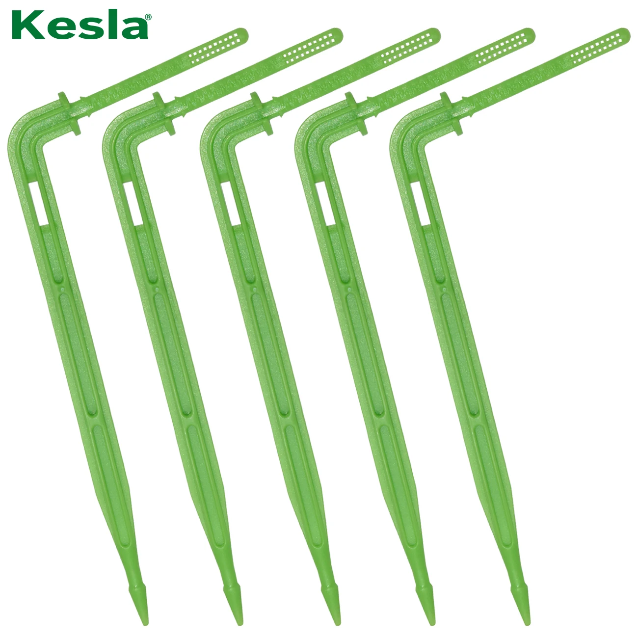 

KESLA 200PCS Drip Emitter Arrow 3/5mm Hose Green Bend Sprinklers Micro Irrigation Water Saving Dripper Watering Garden Tools