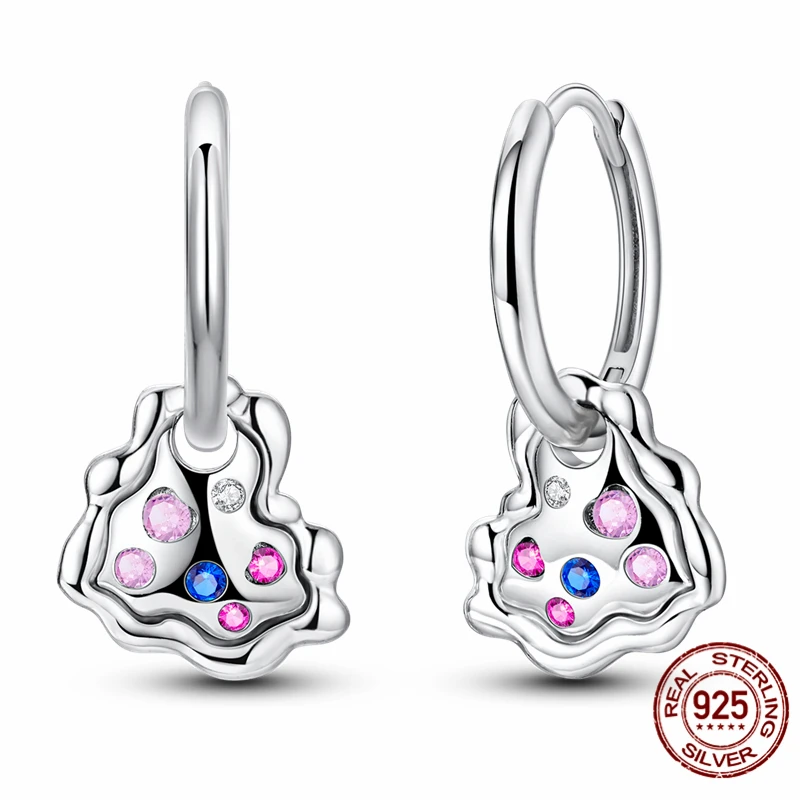

High-quality S925 sterling silver earrings, elegant earrings for women, anniversary and wedding jewelry gifts.