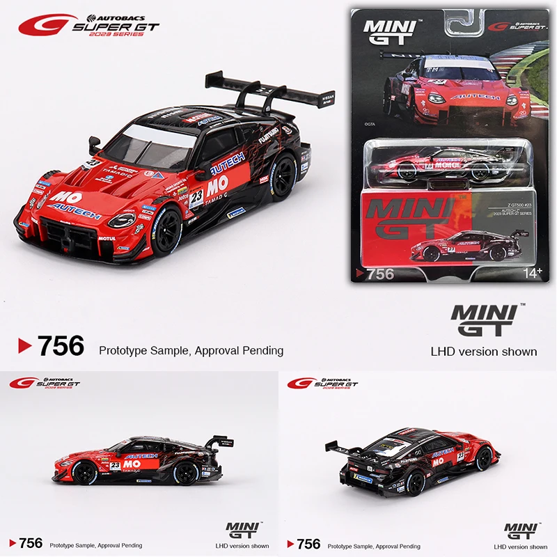 MINIGT 756 In Stock 1:64 Z GT500 #23 Diecast Model Collection Toys