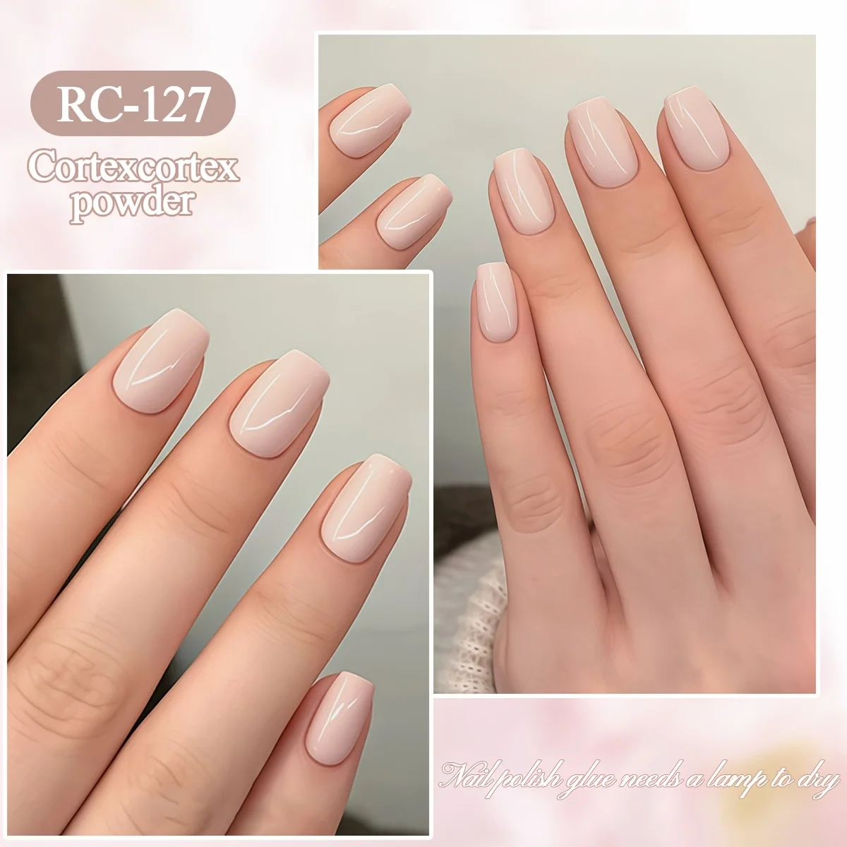 ローマンボトル RC-127 ピースパウダーネイルポリッシュジェルファッションサロンデザインアートジェルシャイニーグロッシー女性ネイルアートツールDIY