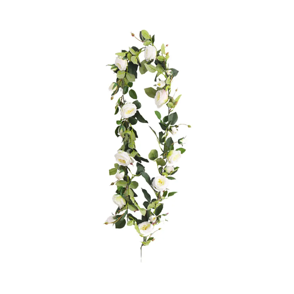 

Artificial Flowers Arrangement Wedding Rattan Backdrop Decoration Wreath Lifelike Easy Hang Bedroom Hotel