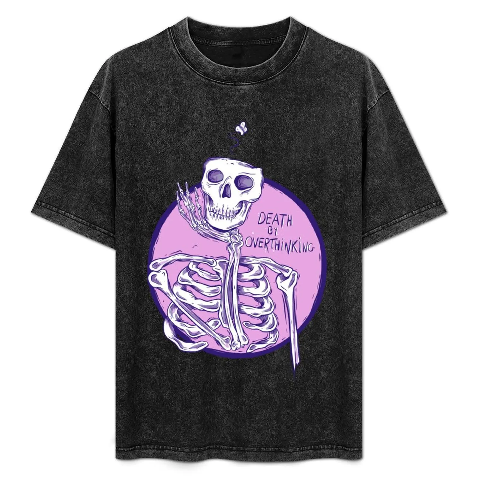 Death by overthinking T-Shirt Relaxed Casual Short Sleeve Tee