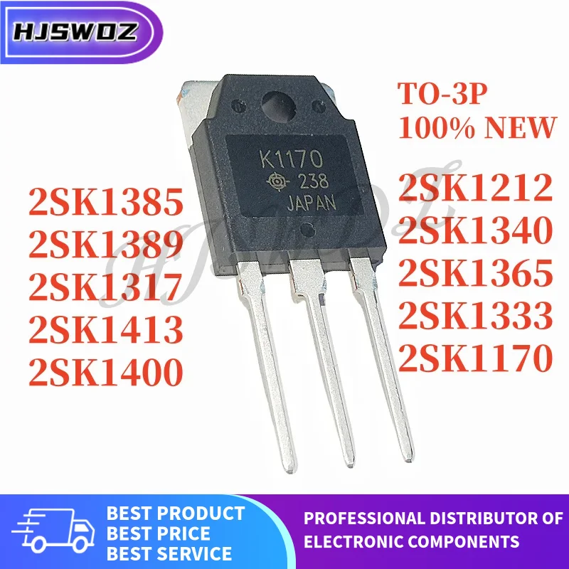 

5шт K1170 K1317 K1340 K1365 K1400 K1413 2SK1170 2SK1212 2SK1317 2SK1333 2SK1340 2SK1365 2SK1385 2SK1389 2SK1400 2SK1413 TO-3P