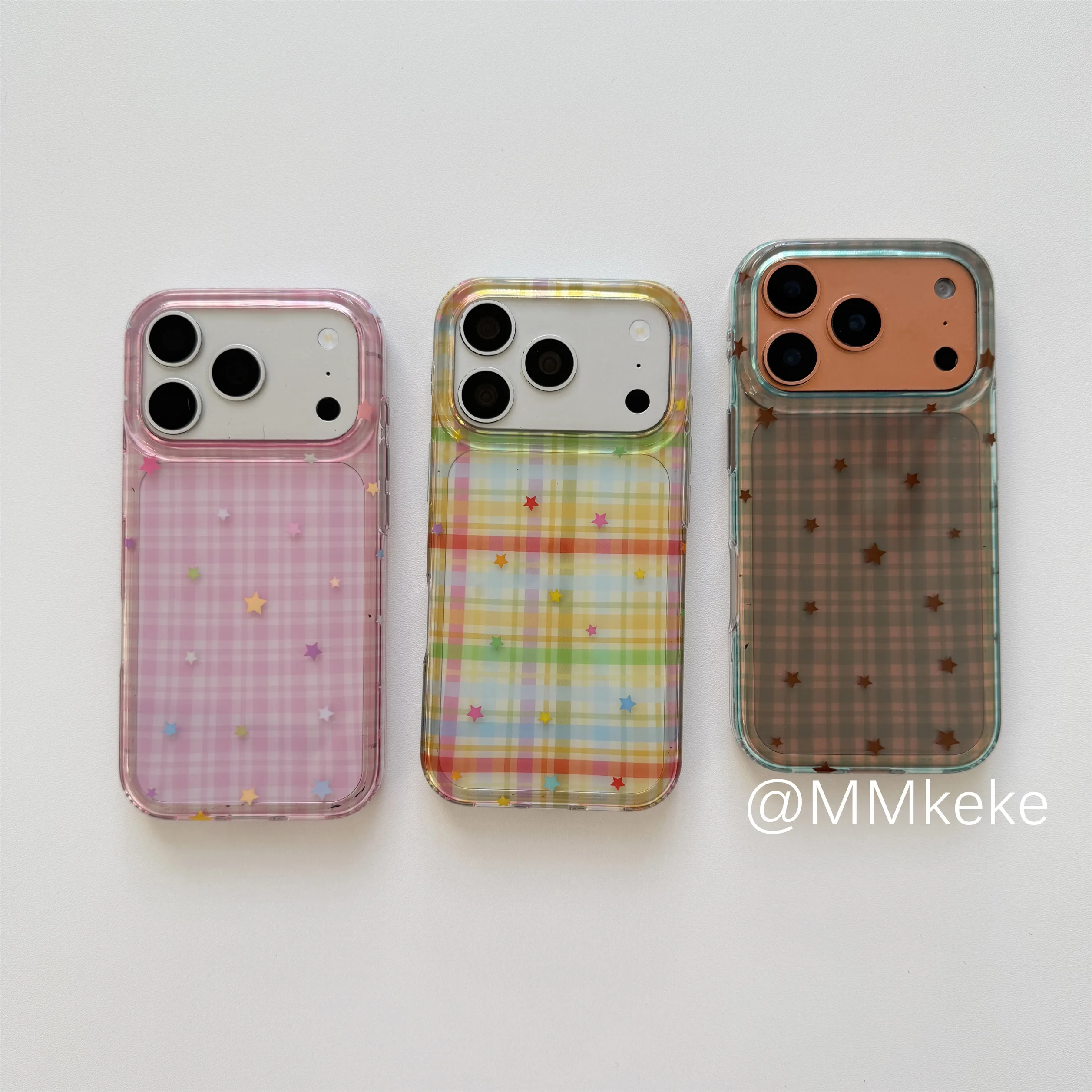 Pink & Blue Y2K Grid Phone Case product image