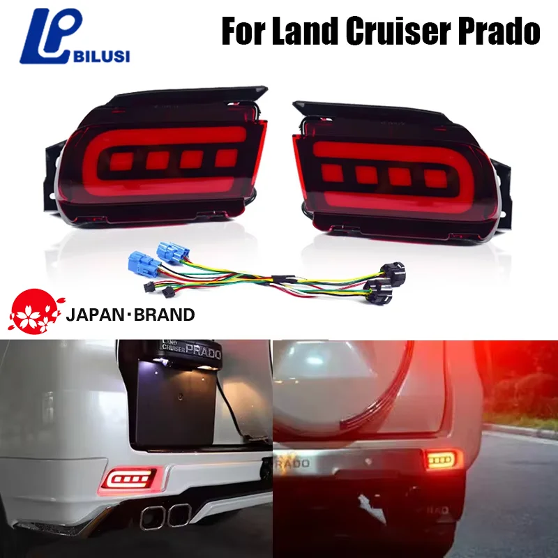 

Для Toyota Land Cruiser Prado 150 LC150 FJ150 GRJ150 2010-2020 отражатель заднего бампера светодиодный задний фонарь автомобиля стоп-сигнал указателя поворота