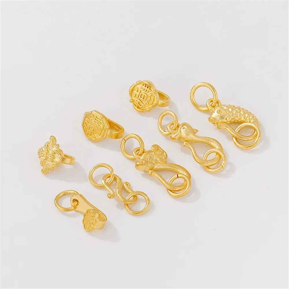 

Shajin Auspicious Ruyi Buckle Fish Hook Buckle DIY Handmade Bracelet Necklace Jewelry Connection Closing Buckle Accessories K035