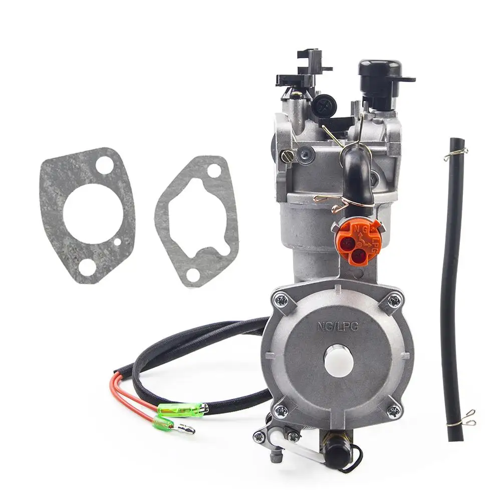 Updated Auto Choke LPG Dual Fuel Carburetor NG Conversion Kit For 5KW 6.5KW 188F 190F 13P Gasoline Generator Gas Carburetor