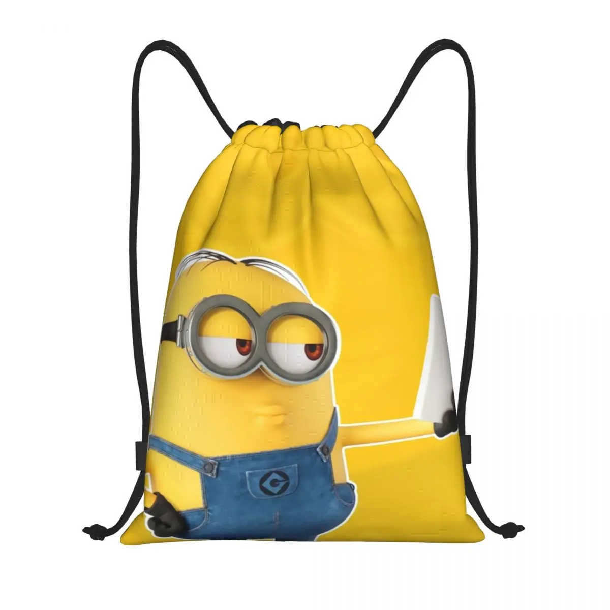 Minions borsa con coulisse borse portatili borse per la spesa borse a tracolla borsa da viaggio pieghevole