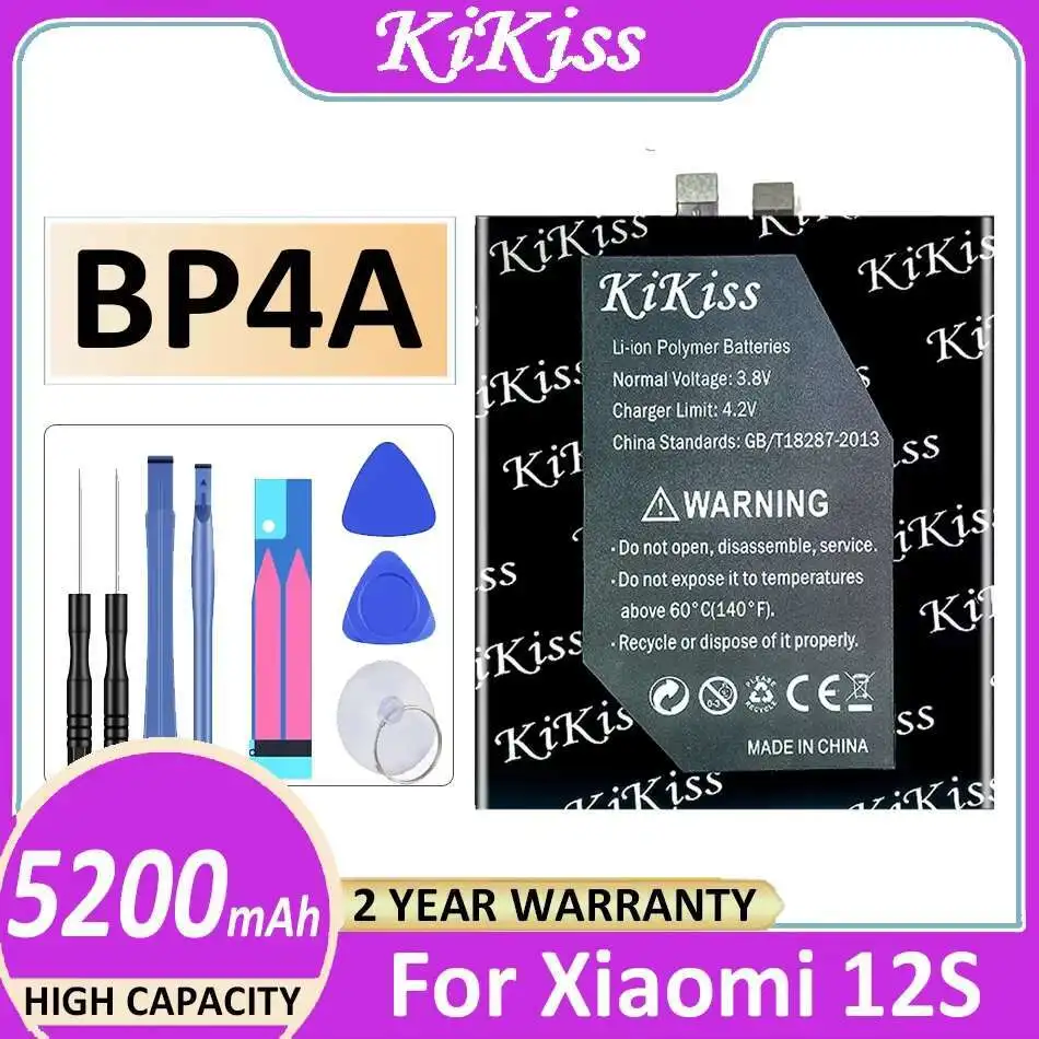 

Mobile Phone Battery Safe For Xiaomi MI 12S Ultra 12Sultra BP4A Reliable Power 5200Mah