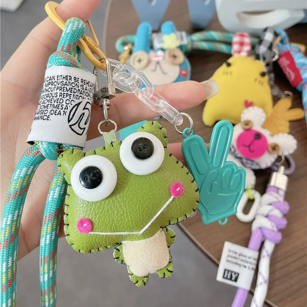 

Забавный изысканный кожаный брелок, аксессуары, милая сумка, кулон, кролик, искусственный мультяшный брелок для ключей, сумка/декор для ключей