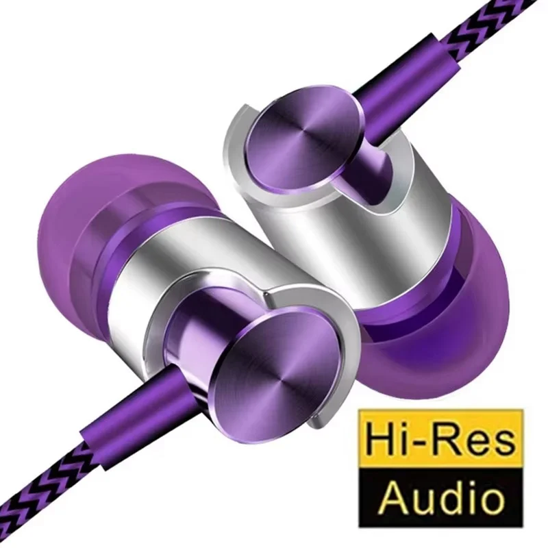 3,5mm Wired Headset Noise Cancelling In-Ear Kopfhörer 9D HIFI Stereo In Ear Sport Musik Kopfhörer Mit HD mikrofon Für Xiaomi Huawei