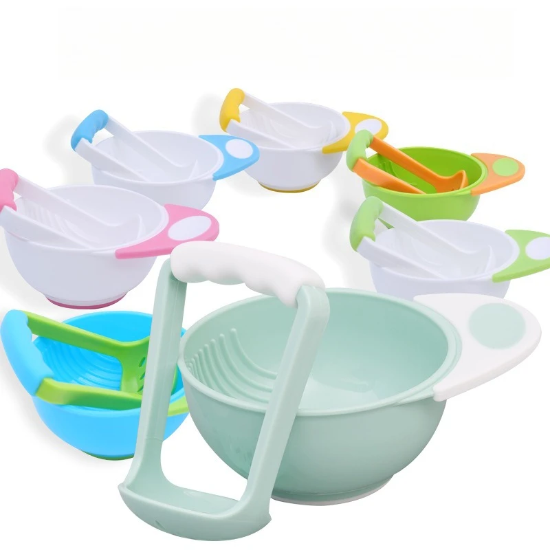 

Children's Complementary Food Grinding Bowl Safe Material High-quality Baby Manual Food Grinding and Conditioning Device