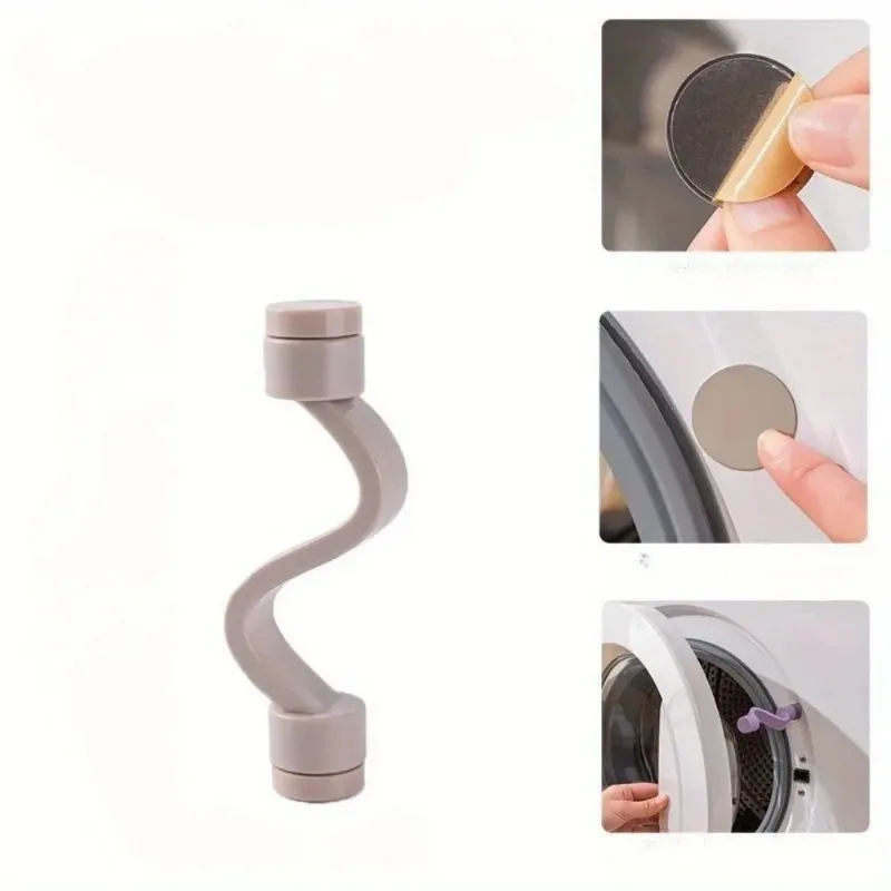 1PC Laundry Door Safety Lock Ventilated Anti-Mold Washing Machine & Bathtub Protection Clip 0.79x3.94 Inches