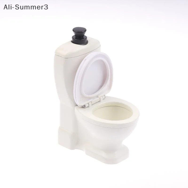 (YY)1Pc/1 Set 1/12 Dollhouse Miniature Bathroom Furniture Bathtub Toilet Wash Basin Cabinet Toy Dollhouse Decoration Accessories
