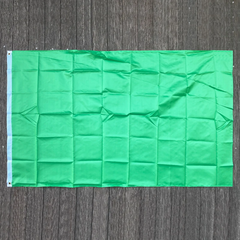 xvggdg    90+150cm  green   Flags  Solid Color banner   For decoration