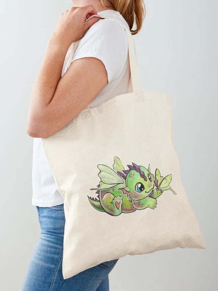 Luna moth dragon Tote Bag bag luxury women Canvas Beach bag Canvas Tote