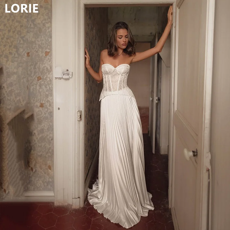 

LORIE A-line Sweetheart vestidos de novia Wedding Dress Backless Elegant Bridal Gowns Princess Wedding Gown Customized 2025