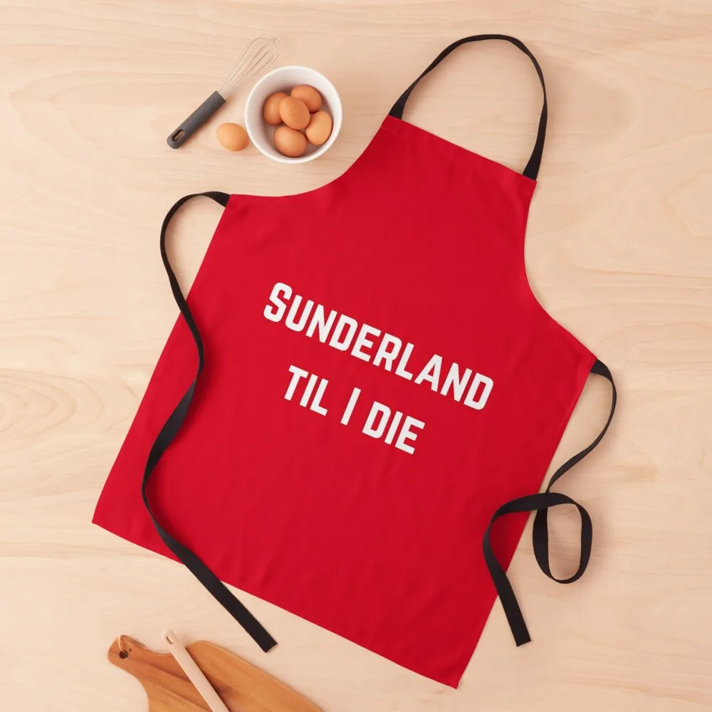 

Sunderland til I die Apron carpenter Kitchenware for women with pocket Kitchen Household Items Apron