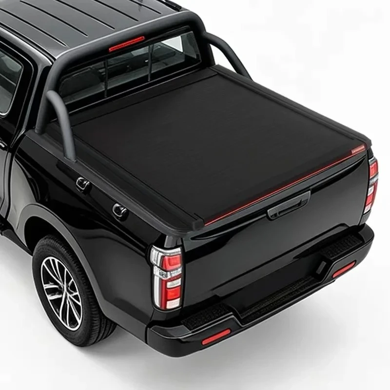 For Wholesale Price Durable Outdoor Low Profile Roll up Tonneau Cover Truck Bed Covers for Isuzu/Ranger/Foton/Tundra