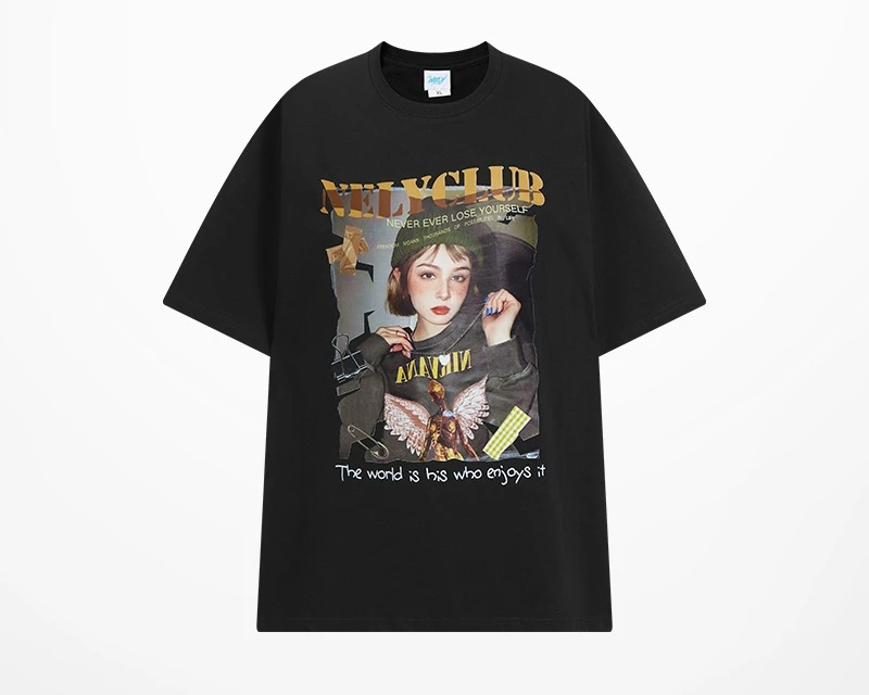 

Американская ретро-футболка из чистого хлопка в стиле хип-хоп с короткими рукавами, мужская летняя трендовая брендовая свободная компрессионная рубашка большого размера для мальчиков