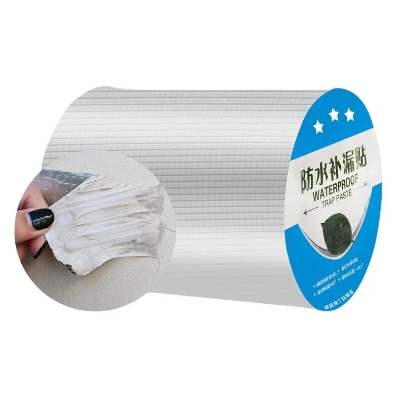 Strong Waterproof Tape Anti Leakage Aluminum Foil Adhesive Butyl Seal Tapes Temperature Resistant Water Proof Patch Crack Repair