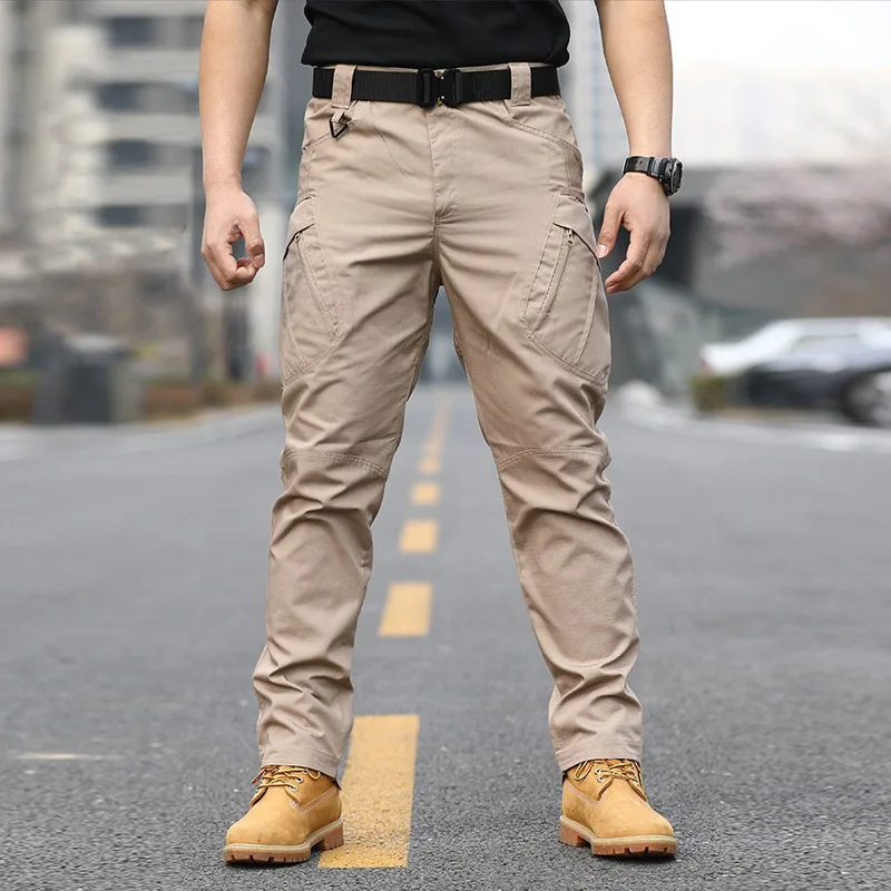 Pantaloni Cargo tattici pantaloni da combattimento da uomo pantaloni militari dell\'esercito tasche Multiple lavoro escursionismo pantaloni Casual da