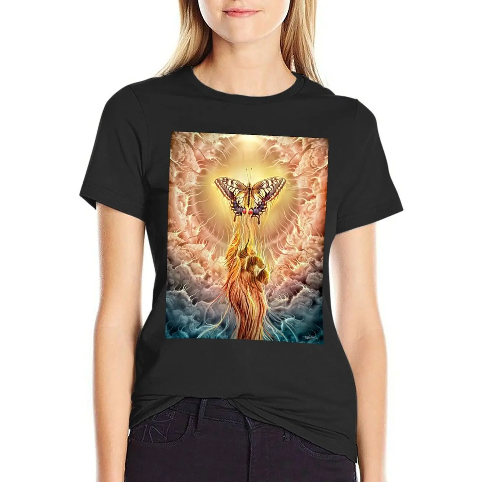 Mesmerized by Your Presence T-Shirt funnys graphics animal print t-shirts for Women cotton