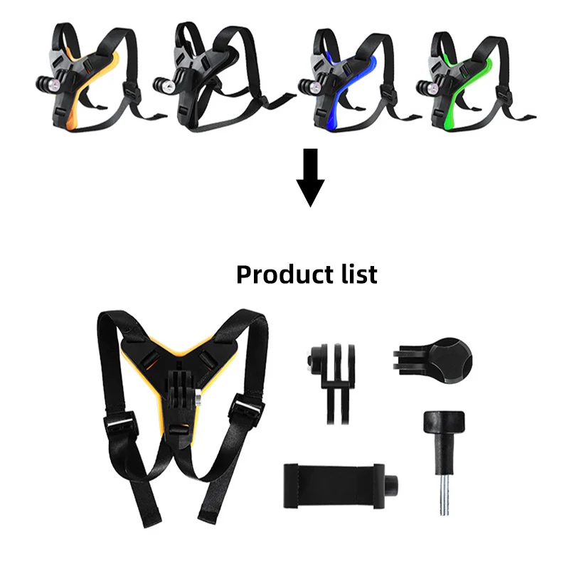 Đi Xe Đạp Xe Máy Cằm Dây Đai Đeo Với Giá Kẹp Cho Gopro Hero DJI OSMO SJcam Yi Máy Ảnh Điện Thoại Di Động