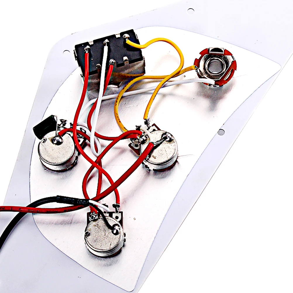 

Guitar Pickup Set Replacement Parts Electric Backplate Accessory White Scratch