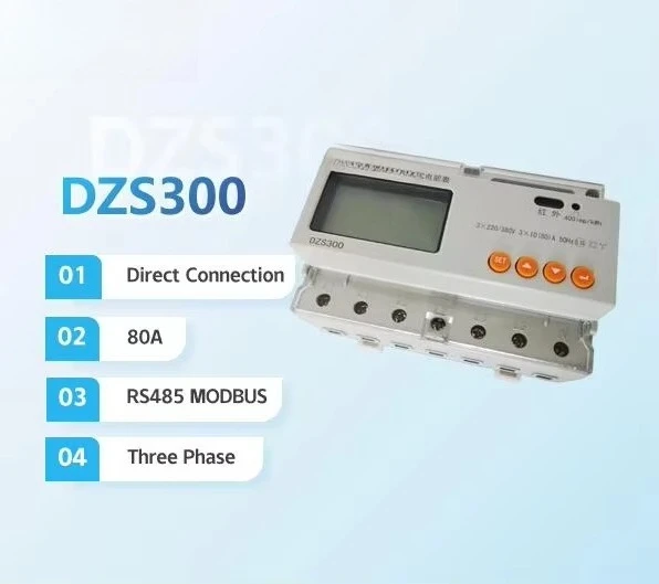 Three‑Phase AC Wall‑Mounted Multi‑Function Intelligent Kilowatt‑Hour Meter Power Data Recorder