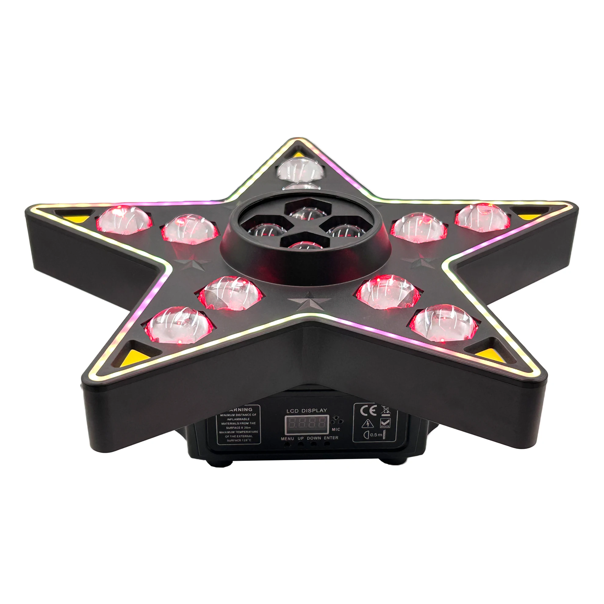 New Disco Laser Light 180W LED Beam Starry Sky Projection Lights DMX Controlled Moving Head Holiday Party Wedding  Audience Lamp