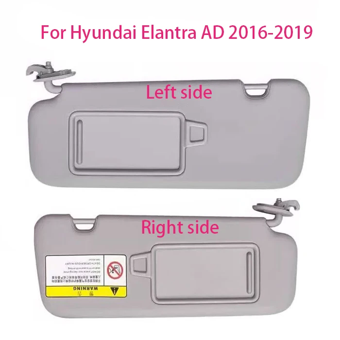 

For Hyundai Elantra AD 2016 2017 2018 2019 Sun Visor Light Baffle Cosmetic Mirror 85210F0100TTX 85220F0100TTX