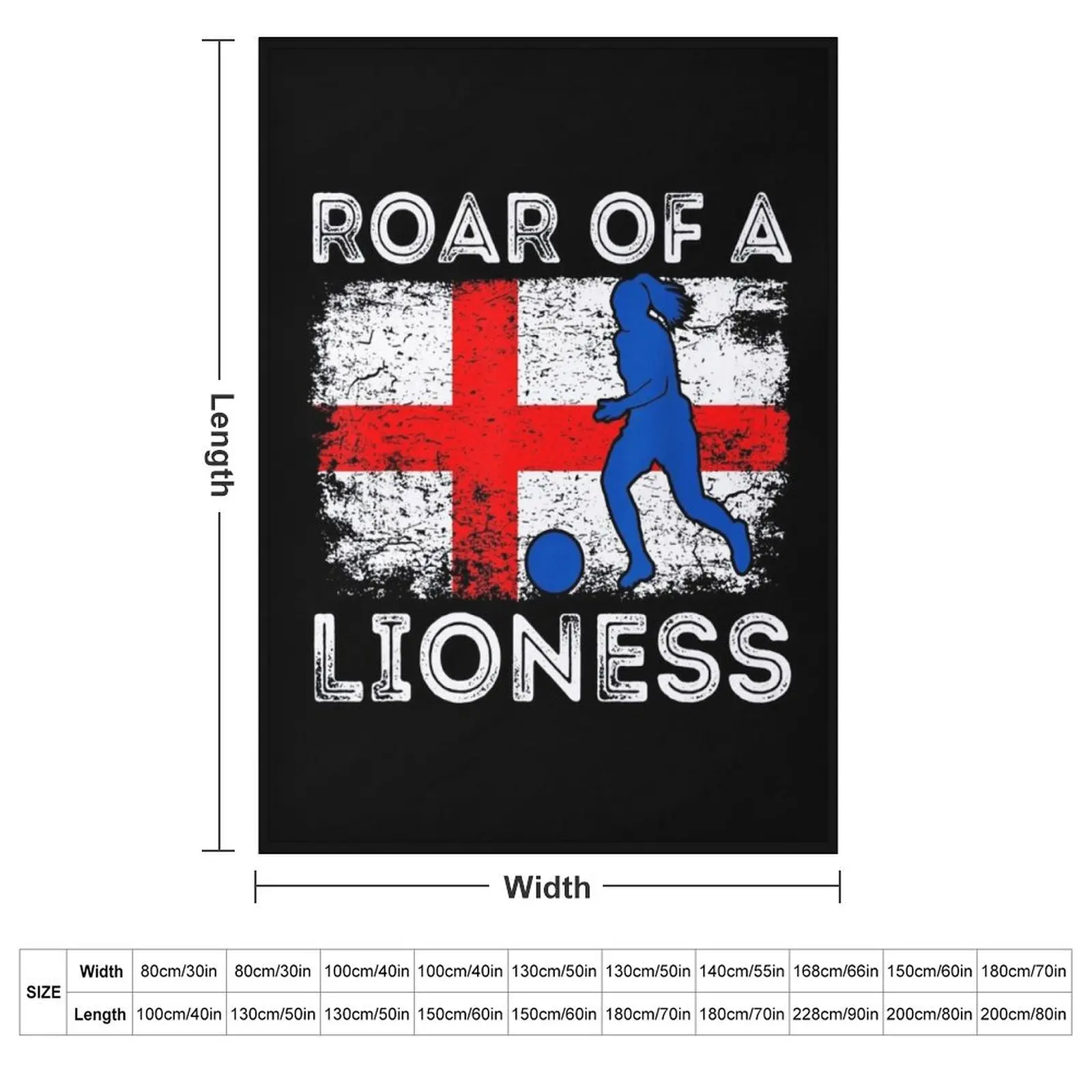 England Women Football Soccer Lioness Throw Blanket Sofas Cute Plaid decorative Soft Beds Decorative Sofa Hairys Blankets